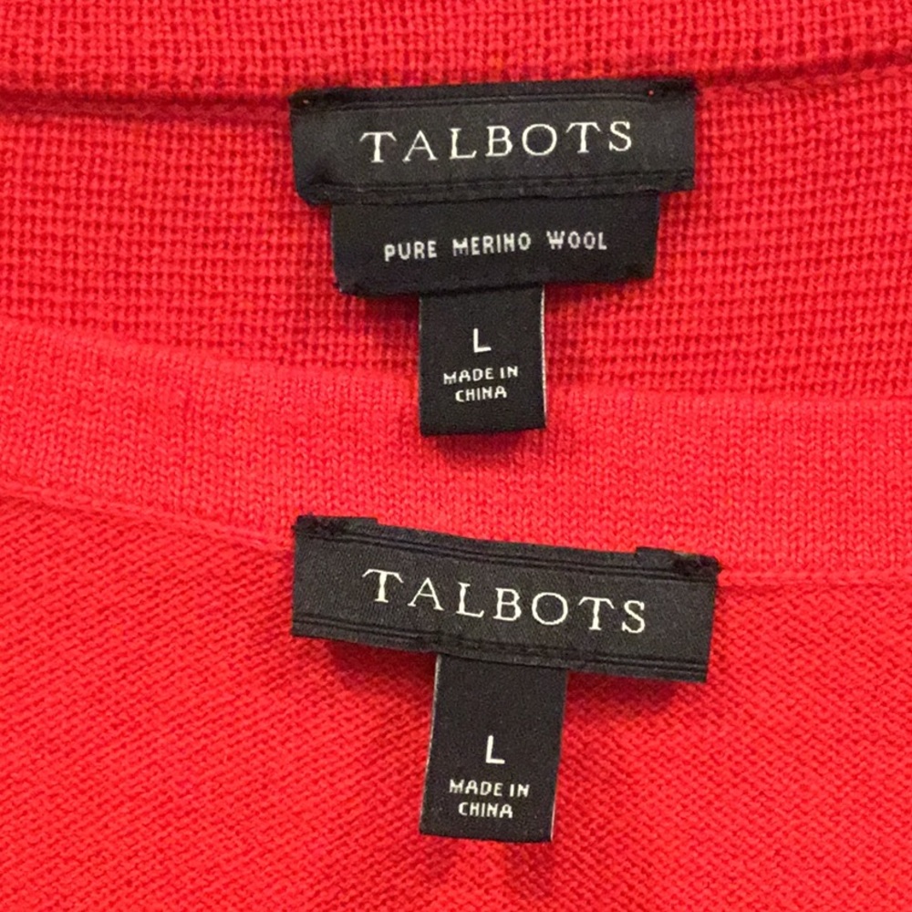 Talbots 2-Piece Merino Wool Sweater Jacket & Meri… - image 4